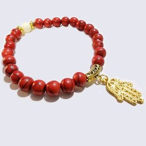 Red & White Fashion Bracelets easy to fit in hand