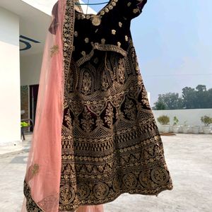 Purple Bridal Lehenga