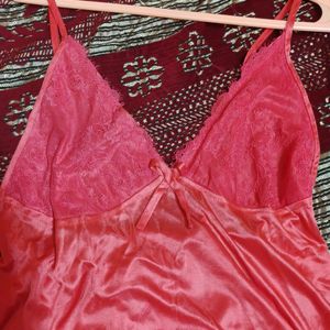 Red Night Dress 2 Piece