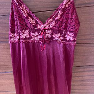 4 Piece Satin Nightwear