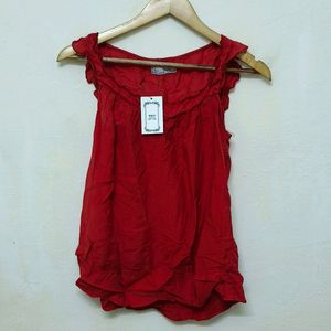 Trendy New Red Sleeveless Top For Women