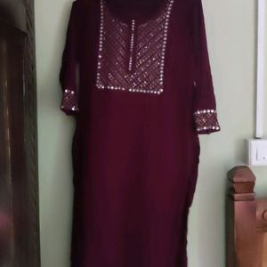 Good Condition Purple Kurta