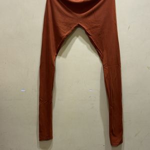 Rust Colour Leggings Size M