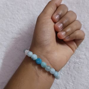 Blue Water Beads Bracelet