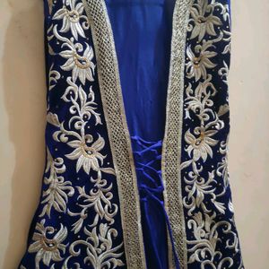 Royal Blue Velvet Jacket