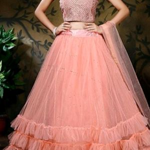 Lehenga Peach