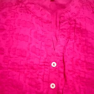 DJ & C Hot Pink Sleeveless Tunic Top