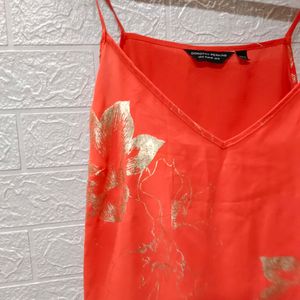 Dorothy Perkins Coral Orange Segeti Talks Top"