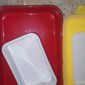 New Plastic Lunch Boxwith Water Bottle For Kid