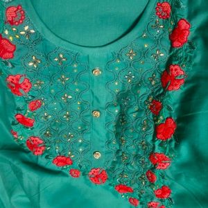 Beautiful Embroidery Work Dress Material