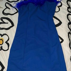 Small Size Blue Dress For Women