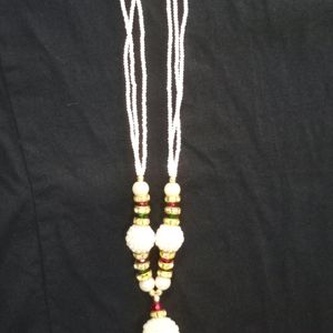 Golden Purple and White Neck Chains Combo