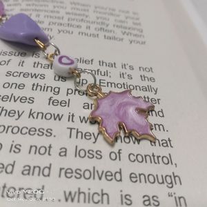 Purple Phone charms with a beautiful Maple🍁 charm