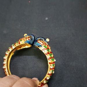 NEW Meenakari Peacock pattern kada