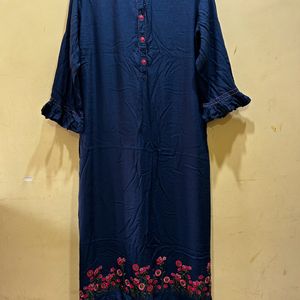 Neerus Blue Kurta Size 3XL