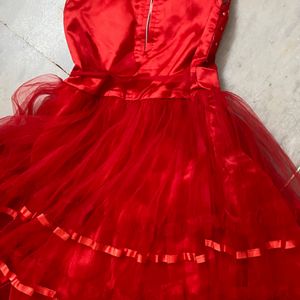 Red Partywear Dress