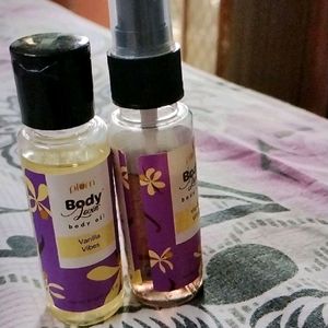 Plum Vanilla Vibes Body Mist And Oil