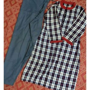 New Stitched Kurti With Pant