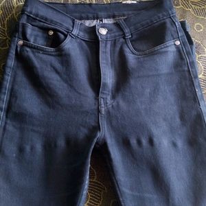 Dark Charcoal Jeans .(High Waisted  )