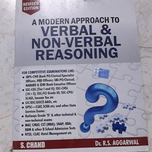 Verbal and Non-Verbal Reasoning By R.S.AGGARWAL