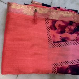 Beautiful Silk Saree With Blouse