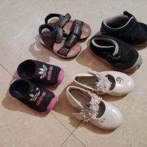 Combo Of Kids Shoes And Sandal.