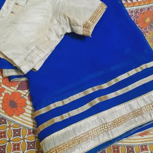 Royal Blue Saree