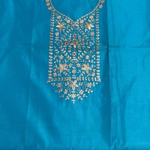 Brand New Rajasthani Emb Kurti Fabric Fir Sale