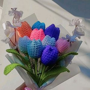 Crochet Pastel Tulip BOUQUET 💐