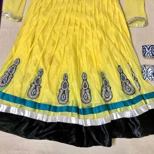 Yellow Stone Embroidered Kurta