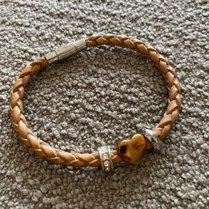 Fossil leather magnetic Unisex Bracelet