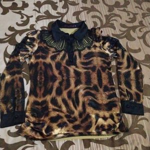 Hongjima Animal Print Stylish Top