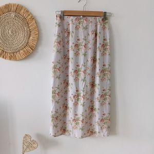 H&M Pretty Lilac Floral Skirt