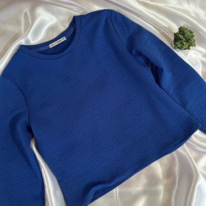 Blue Full Sleeve Top