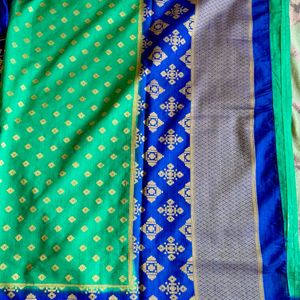 Tussar Silk Saree With Blouse