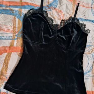 Velvet Lace Cami Top