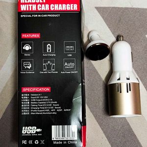 Car Charger With Headset