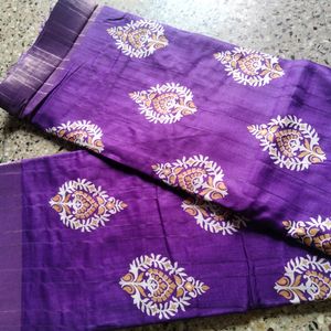 New Purple Colour Saree