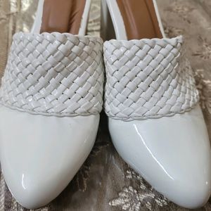 Fancy White Heels  Woman Shoe Sandal