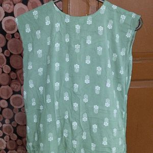 Sleeveless Daily Wear Women  Kurti