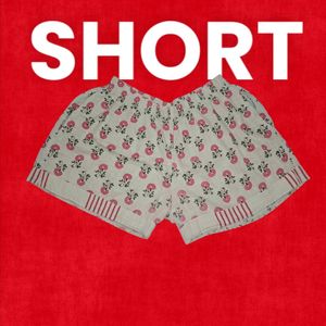 🌺Flower Pertten Design Short Cotton XL