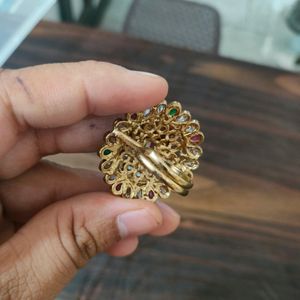 Kundan Ring Adjustable