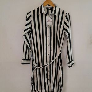 Black And White Strip Dress