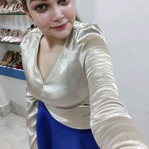 Shiny Satin Top