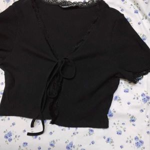 Black Shrug Top For Women