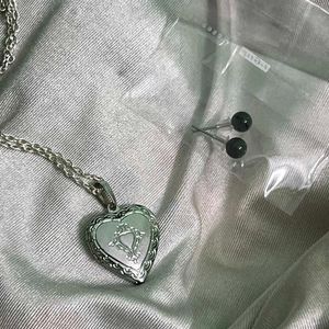 Pinteresty Silver Heart Necklace