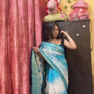 Blue Saree