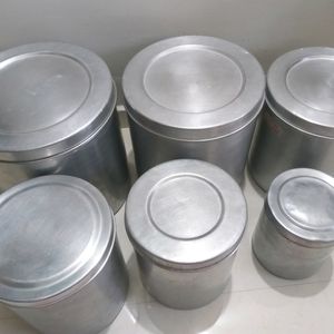 grocery container,aluminum dabba, storage