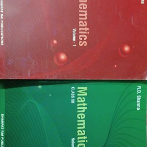 R.D. SHARMA MATHEMATICA VOL 1&2