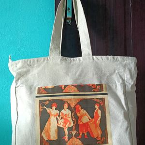 Off White Tote Bag For Aesthetic People